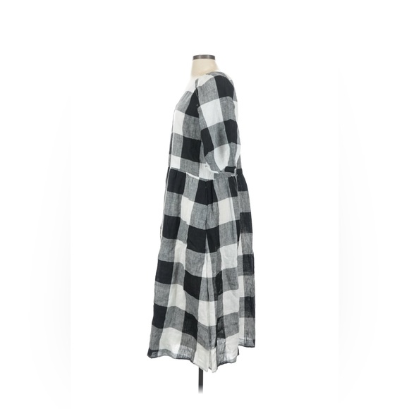 Everlane The Linen Oversized Puff Sleeve - Gingham (S) - Picture 12 of 13